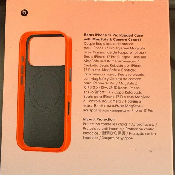 Beats by Dre Vibrant Orange iPhone 17 Pro Case - Picture 2 of 5